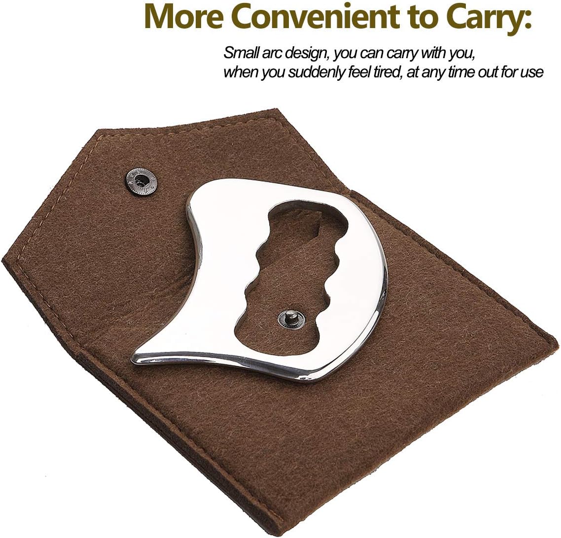 Stainless Steel Gua Sha Tools-Massage Scraping Tool for Soft Tissue Mobilization,Physical Therapy for Back, Legs, Arms