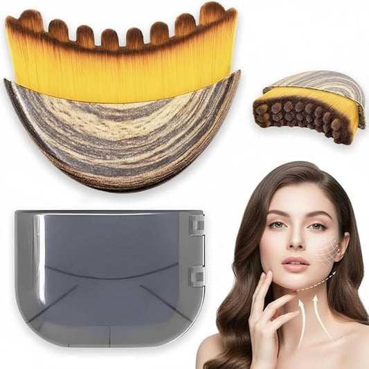 2026 New Lymphatic Contour Face Brush,Contour Face Brush,Lymphatic Drainage Massager,Ergonomically Designed,Fit The Skin Precisely,for Chin & Jawline Sculpting (1 Pcs)