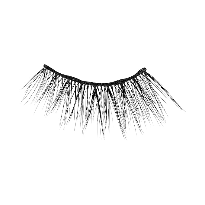 KISS Magnetic False Eyelashes and Eyeliner, ‘Entice’, 12mm, Easy to Apply, Reusable, No Glue, Flexiband Technology, Precision Felt Tip, Fortified Formula, 1 Pair Strip Lashes (Pack of 2)