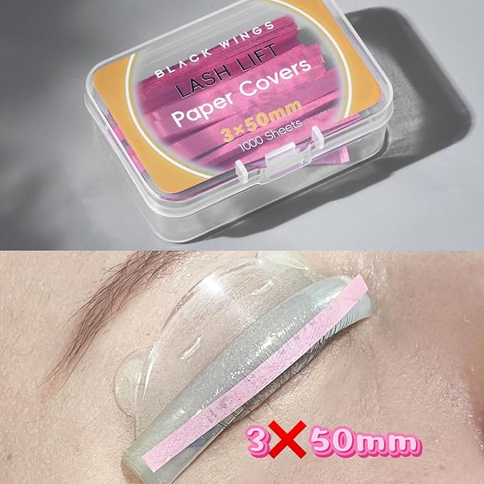 1000P Lash Lift Pink Perm Paper, Reusable Lash Lift Pads Lash Lift Tool, Soft Pads Silicone Perm Ribbon Eyelash Lifting Compensator, Eyelash Tapes Makeup Beauty Tools for Eyelashes Lifting