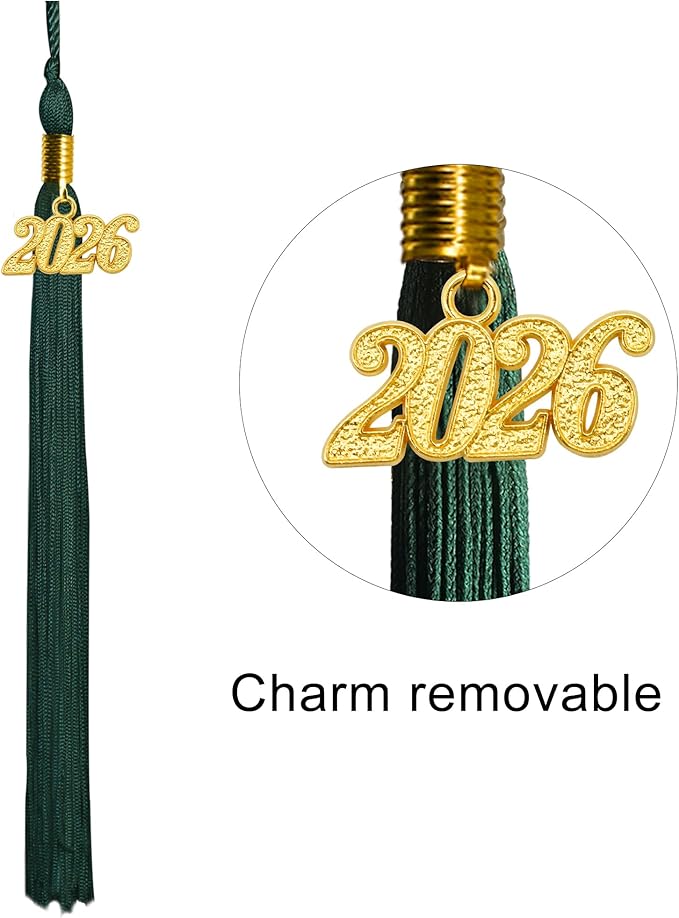 GraduationMall Matte Kindergarten & Preschool Graduation Cap for Kids with 2026 Tassel Black