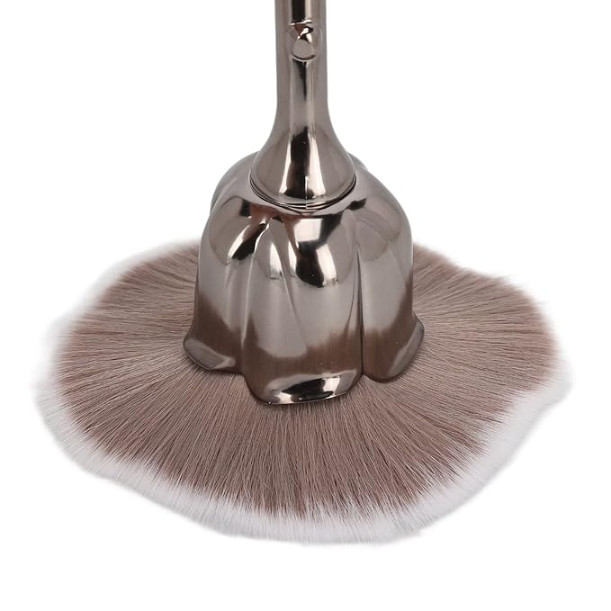 Rose Makeup Brush 2Pcs Soft Nail Dust Brush Face Powder Blush Brush for Daily Makeup and Manicure