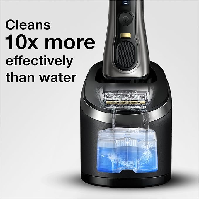 Braun Clean & Renew Refill Cartridges CCR, Replacement Shaver Cleaner Liquid Solution for Clean&Charge System, Pack of 3