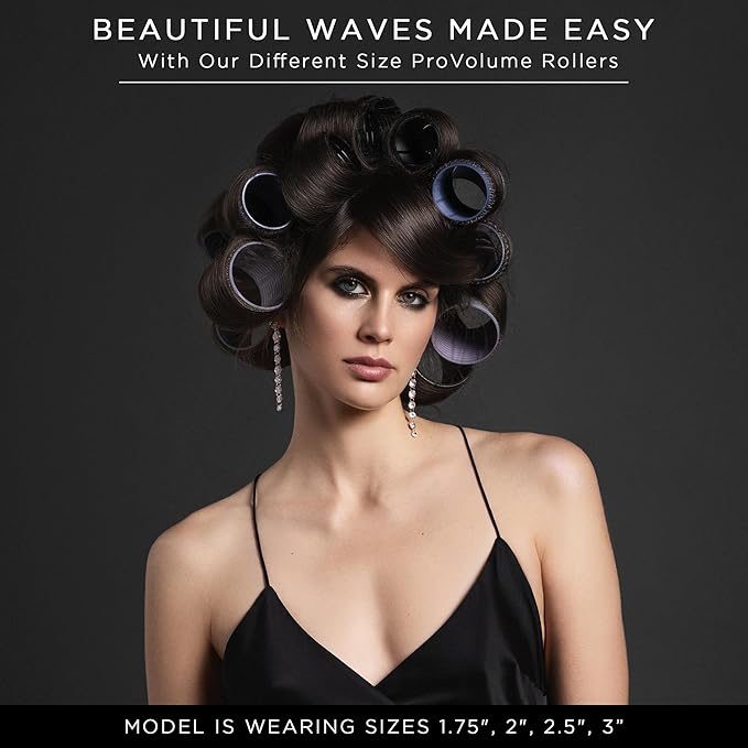 Fromm ProVolume 1.5" Self-Grip Ceramic Ionic Thermal Hair Rollers, 3 Count, Salon Quality Hair Curlers for Shorter or Medium Length Hair, Bangs and Tighter Curls