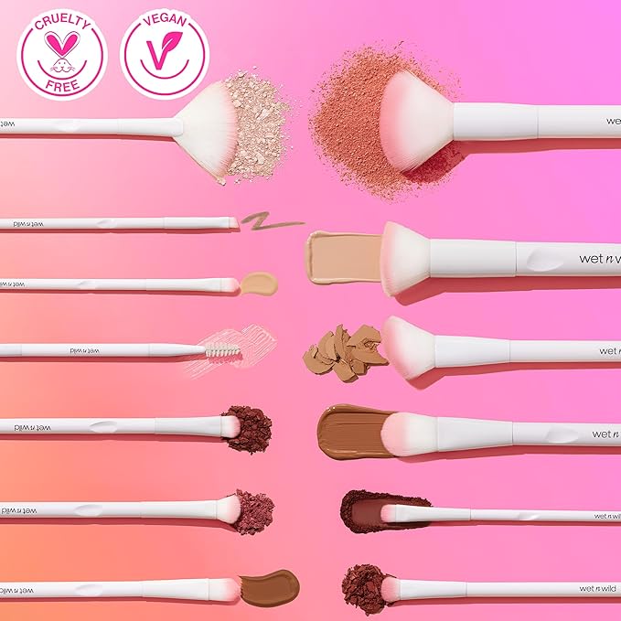 wet n wild Fan Brush, Synthetic Polymax Fibers for Versatile Blending, Ergonomic Handle for Comfortable Control