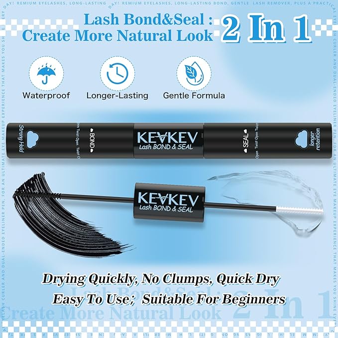 Wispy Lash Clusters Kit Ultra-thin Band Natural Eyelash Clusters 8-16mm Lash Extension Kit Mix Length Clear Band Natural Look Cluster Eyelash Extensions With Lash Bond DIY Lash At Home(Wispy05)