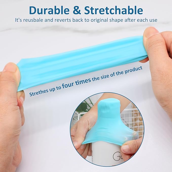 20 Pack Travel Essentials Accessories Silicone Bottle Covers, Cruise Essentials, Beach Vacation Essentials for Women Men, Elastic Sleeves for Leak Proofing, Fit Travel Size Bottles Toiletries