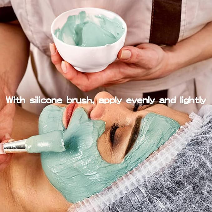 FERCAISH 4Pcs Diy Face Mask Mixing Bowl, Microwavable Silicone Facial Mud Bowl Cosmetic Beauty Tool for Home Salon(Small)