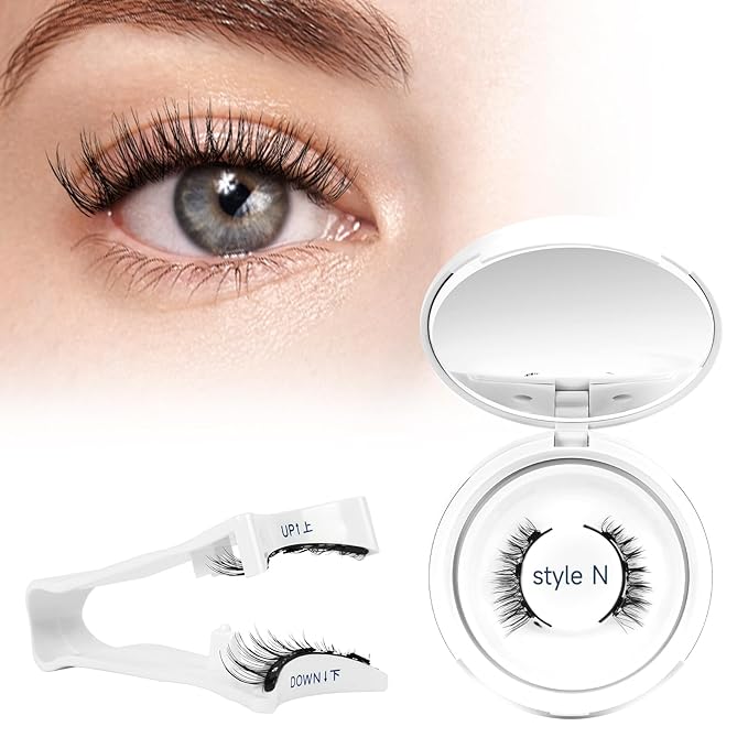 Higu clace Magnetic Eyelashes with Applicator Soft Magnetic Lashes Natural Look Wispy Magnet Lashes Easy to Wear and Remove （DJCX-N04）