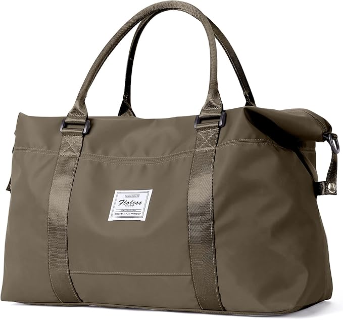 HYC00 Travel Duffel Bag,Carry-on Overnight Weekender Bags for Women,Sports Tote Gym Bag with Wet Pocket
