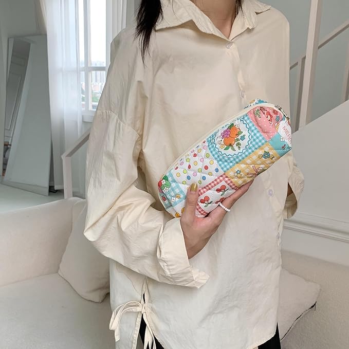 Pencil Case Pen Case Office College School Storage Bag Pouch Holder Box Organizer Makeup Pouch Cosmetic Bag Aesthetic Cute Pencil Case for Girls Boys Kids (ZA)