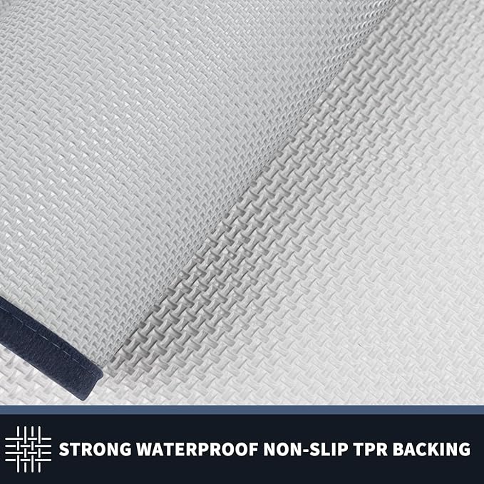 PURRUGS Dirt Trapping Door Mat 24" x 36", Non-Slip Washable Entry Mat, Dog Doormat, Front Door Mat, Super Absorbent Entrance Mat for Muddy Shoes & Paws, Light Blue & Navy