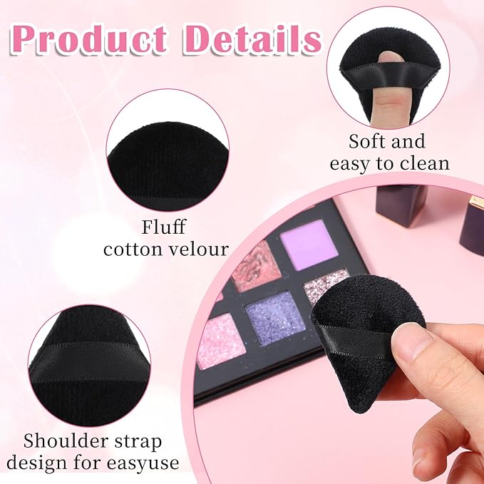 150Pcs triangle powders puff Soft powders puff bulk makeup sponge powder puffs for face powder setting makeup triangle puffs velour for foundation Wet and Dry Cosmetic Foundation Tools