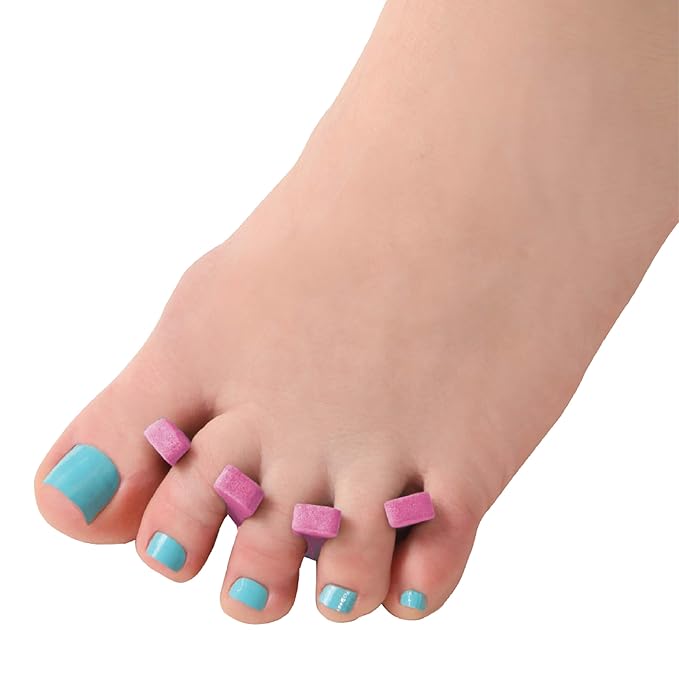 ForPro Professional Collection Sole Toe, Cotton Candy Pink, Individual Pedicure Toe Separators, 1” W x 1” L, 144-Count (Pack of 4)