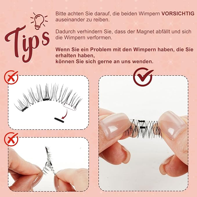 Higu clace Magnetic Eyelashes with Applicator Soft Magnetic Lashes Natural Look Wispy Magnet Lashes Easy to Wear and Remove （DJCX-H08）
