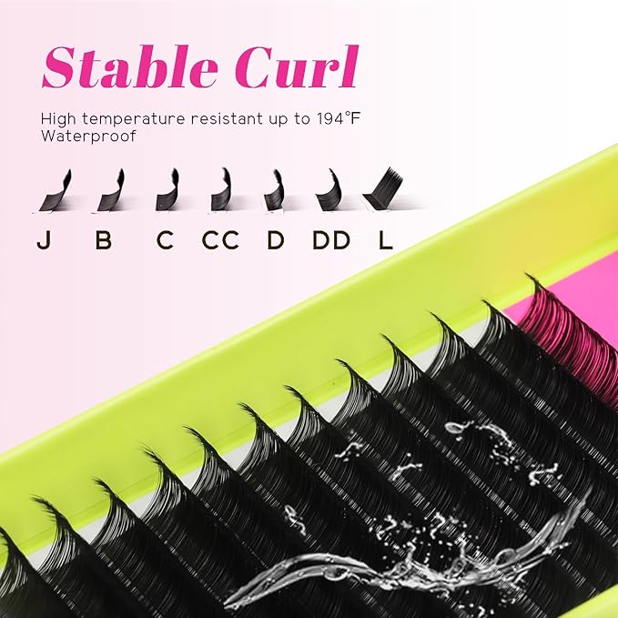 TDANCE Cashmere Lash Extensions Super Soft Classic Lash Extension D Curl 0.03mm Thickness 13mm Single Length Individual Eyelash Extensions for Professional Salon Use(0.03-D,13mm)