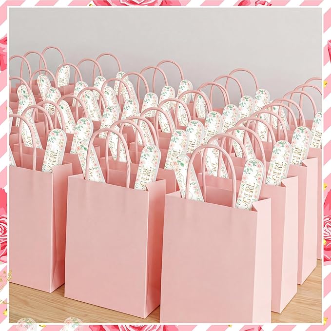 50 Pcs Floral Baby Shower Favors Decorations Baby Sower Favors Games Winners Prizes Gifts Bulk Pink Emery Board Nail Files Gender Reveal Party Favors Souvenirs Gift Bags Stuffers for Guests