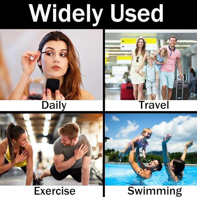 18 Pieces Clear Cosmetics Bag Bulk, TSA Approved Toiletry Bag for Travel, Clear PVC Zippered Cosmetic Makeup Pouch, Waterproof Vinyl Plastic Organizer Case for Vacation Bathroom (Small)