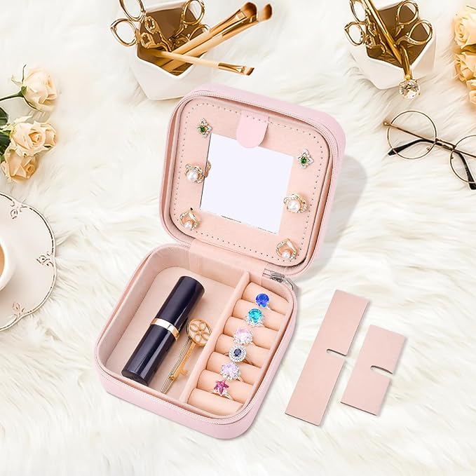 Mothers Day Mom Gifts from Daughter Son, Travel Jewelry Case Box Organizer Personalized Gifts for Mom Wife Women Daughter Friends Sister Grandma Aunt