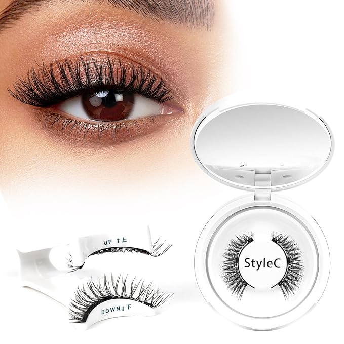 Higu clace Magnetic Eyelashes with Applicator Soft Magnetic Lashes Natural Look Wispy Magnet Lashes Easy to Wear and Remove （DJCX-C03）