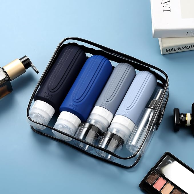 Mrsdry 16 Pack Travel Bottles for Toiletries, Oversize 6oz Silicone Travel Containers, Leak Proof Refillable Liquid Shampoo And Conditioner Travel Essentials