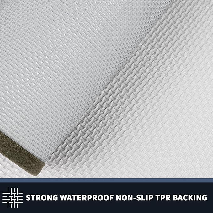PURRUGS Dirt Trapping Door Mat 34" x 60", Non-Slip Washable Entry Mat, Dog Doormat, Front Door Mat, Super Absorbent Entrance Mat for Muddy Shoes & Paws, Budding Green & Sage Green