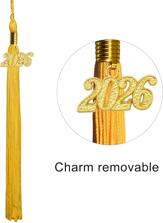 GraduationMall Matte Graduation Cap with 2026 Tassel for High School & Bachelor