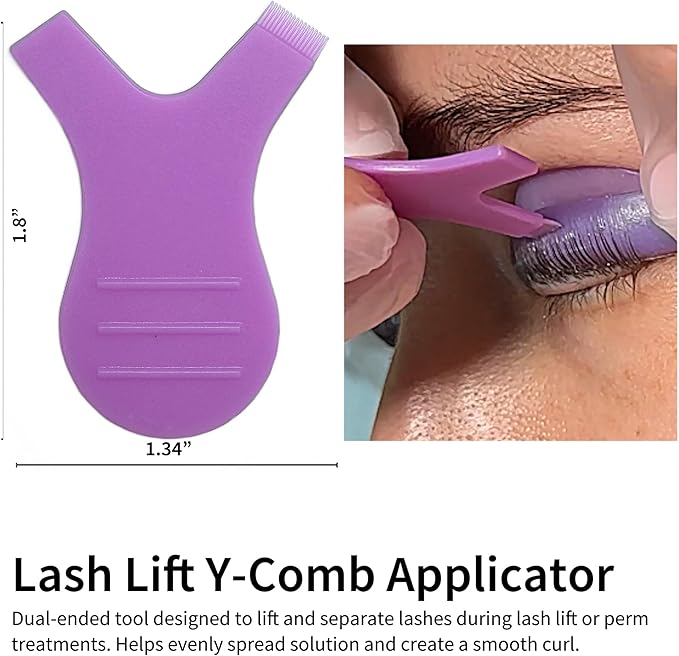 Lash Lift & Tint Kit Accessories – 279-Piece Eyelash Perm Tools with Silicone Shields (7 Sizes), Y-Comb Tools, Eye Pads, Micro Brushes, Cotton Applicators & Mascara Wands