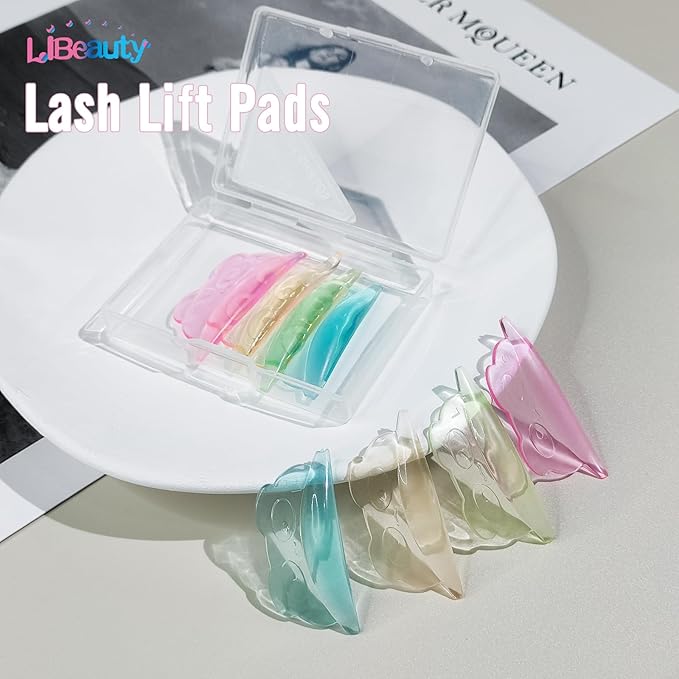 Libeauty Lash Lift Pads Panda Shape Reusable Silicon Eyelash Lift Shield Lash Perm Rod Lash Lifting Shield DIY Use at Home or Salon Lash Perming Tool