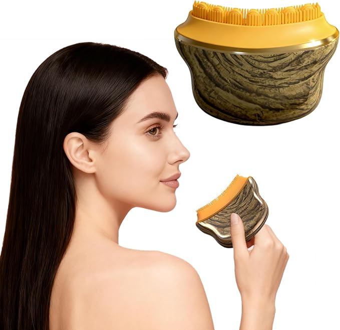 AAJP New Lymphatic Contour Face Brush,Lymphatic Drainage Massager for Face for Jawline, Chin & Facial Sculpting Designed to Fit Precisely and Relieve Fatigue- Anti-Puffiness, Detox & Lift, Absorption