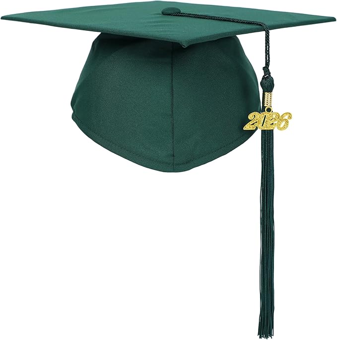 Newrara Graduation Unisex Matte Adult Graduation Cap with Tassel