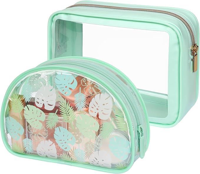 PACKISM Clear Makeup Bag - TSA Approved Toiletry Bag for Carry-on & Checked Luggage, Water Resistant Car Storage Organizer with Reinforced Seams