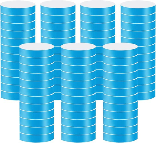 1400 Pack Neon Paper Wristbands - Waterproof, Adhesive Armbands for Events & Concerts (Blue)