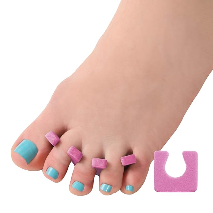 ForPro Professional Collection Sole Toe, Cotton Candy Pink, Individual Pedicure Toe Separators, 1” W x 1” L, 144-Count (Pack of 4)