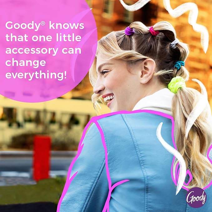 Goody Ouchless Womens Hair Scrunchie - 8 Count, Neutral - Suitable for All Hair Types - Pain-Free Hair Accessories for Women Perfect for Long Lasting Braids, Ponytails and More