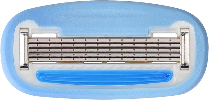 Amazon Basics 5-Blade Razor Refills for Women with Comfort-Coated Blades, Moisture Lubrication, Hypoallergenic, 6 Count (Fits Amazon Basics Razor Handles Only) (Previously Solimo)