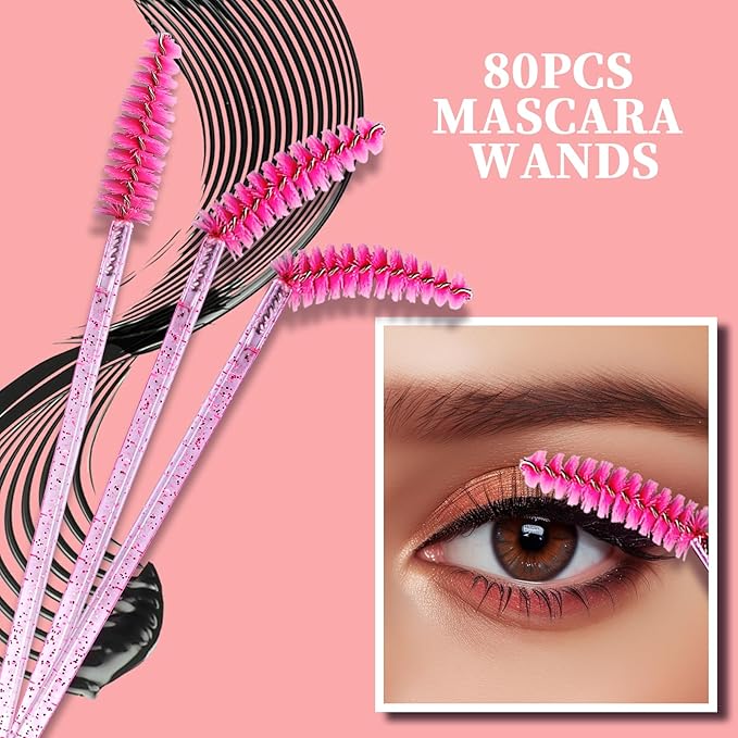 Teenitor 310PCS Disposable Makeup Applicators, Makeup Artist Kit Essentials, Marcara Wands Lip Applicators Disposable, Microswabs, Eyeshadow Applicators, Artist Supplies for Makeup with Storage Box