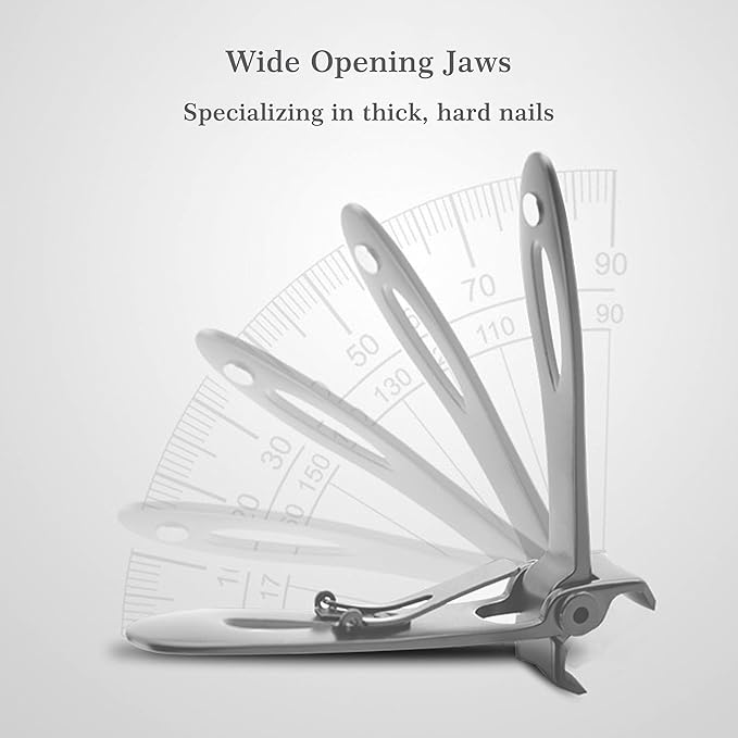 Nail Clippers for Thick Toenails Seniors Heavy Duty Large Toe Nail Clippers for Men Thick Nails Wide Opening Toenail Clippers Nail Cutter
