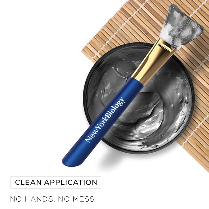 New York Biology 3 pcs Face Mask Brush Applicators – Silicone Face Brushes for Mud Masks, Clay Masks and Thick Paste – Face Mask Applicator for Smooth Application