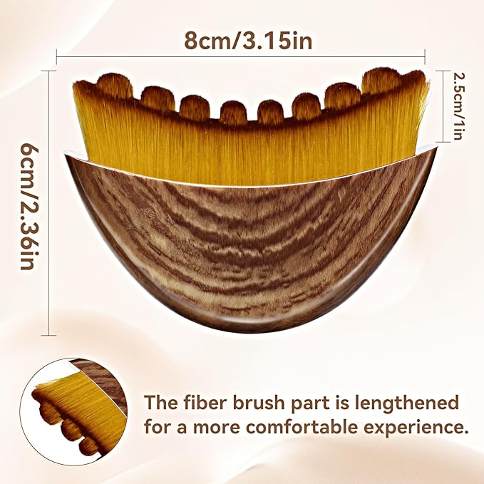 Lymphatic Contour Face Brush for Sculpting, Anti-Puffiness & Face Lift Tool, Promotes Detox, Skin Glow & Serum Absorption, 1 Pack