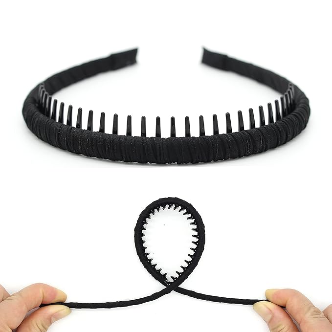 Women's Fashion Headbands teeth comb hair bands Comfy hair accessories Non-slip hair hoop(4 Colors)
