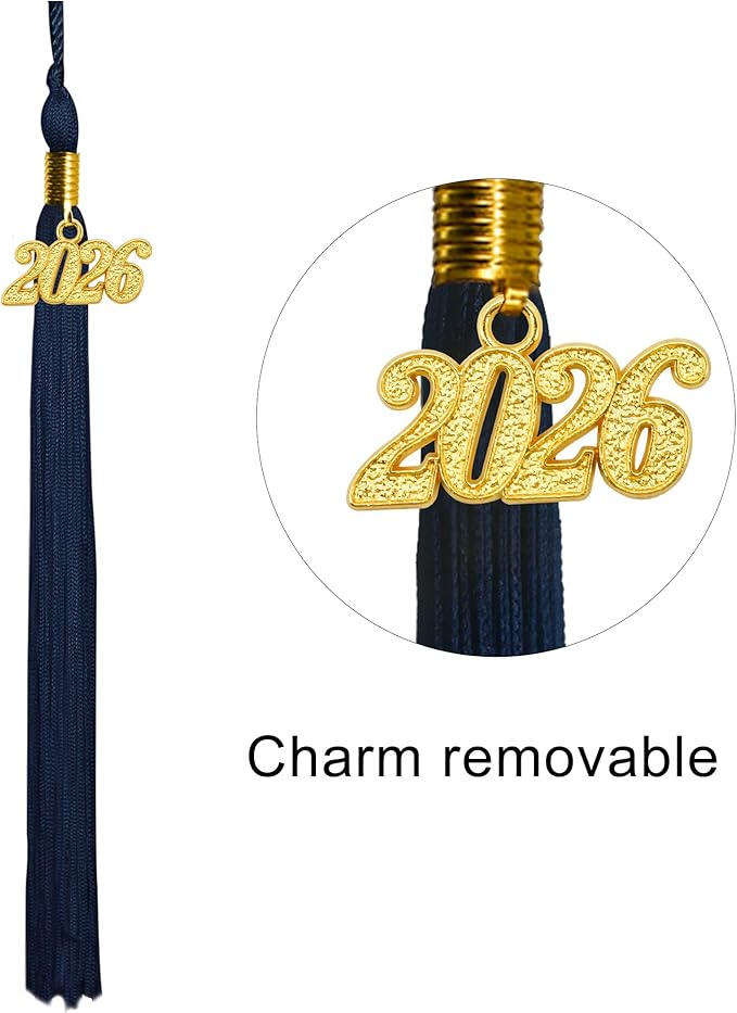 GraduationMall Matte Graduation Cap with 2026 Tassel for High School & Bachelor