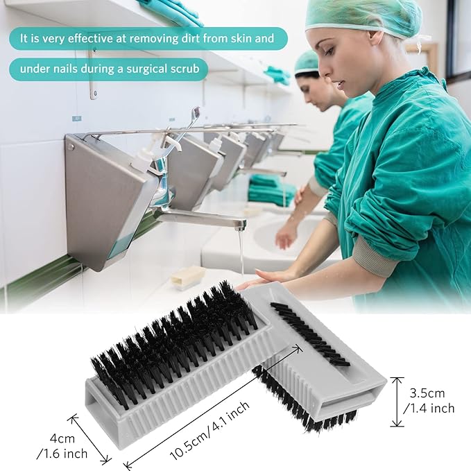 5 Pieces Nail Brush for Cleaning Fingernails Hand Scrub Brushes for Cleaning Fingernail for Men Non Disposable Scrub Brush Heavy Duty Plastic for Hands Nail