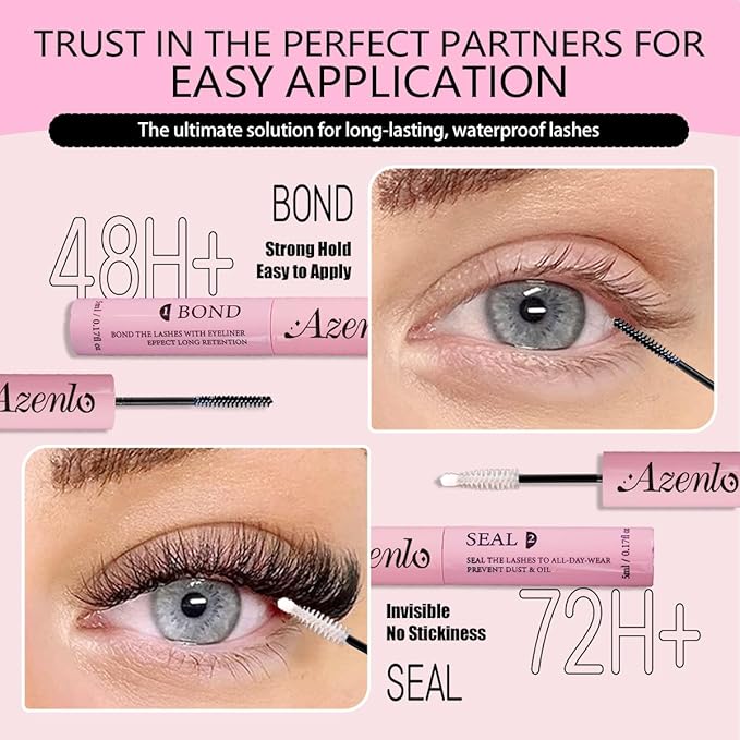 Azenlo Natural Lash Clusters Kit Wispy Eyelash Clusters 120 pcs Cluster Eyelash Extensions C Curl Individual Lashes 10-16 mm Mix Length Natural Looks (30D KIT 120 Pcs)
