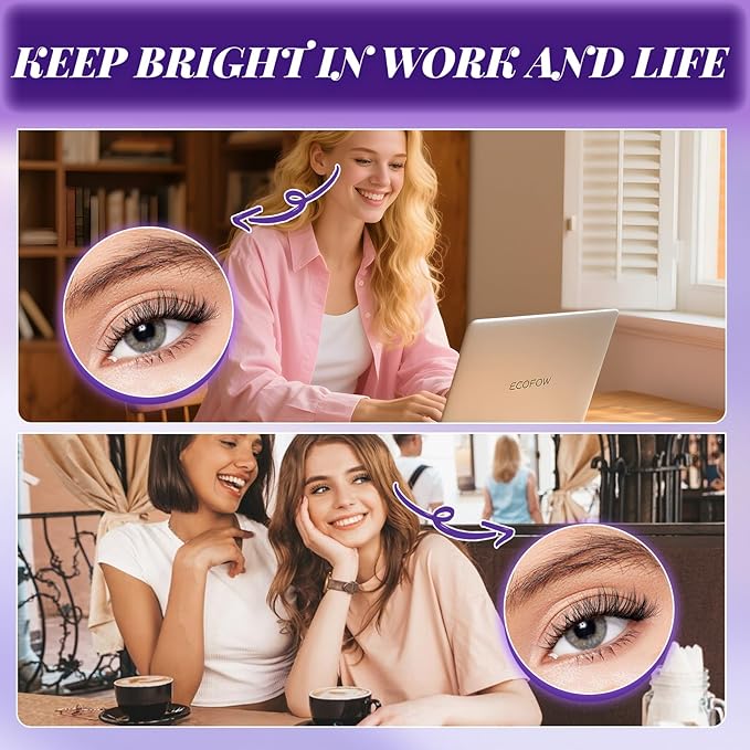 B&Q Natural Lash Clusters 01 - Cluster Eyelash Extensions, Pestañas Postizas Naturales Style Eyelashes Comfort Fit - Day-to-Night Natural Effect - Office & Date Ready For Effortless Beauty(8-16mix)