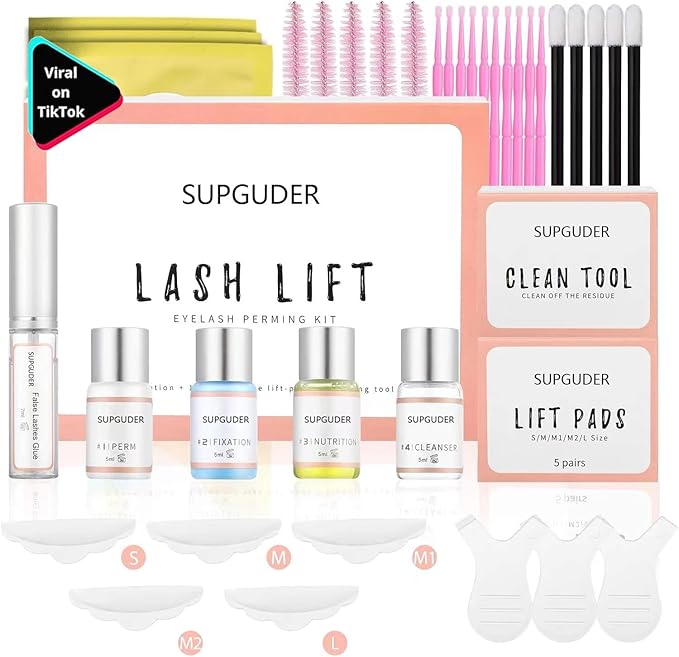 2026 Valentine's Day gift Lash Lift Kit for Perming,Curling and Lifting Eyelashes |Semi-Permanent Salon Grade Supplies for Beauty Treatments,Includes Eye Shields,Pads and Accessories