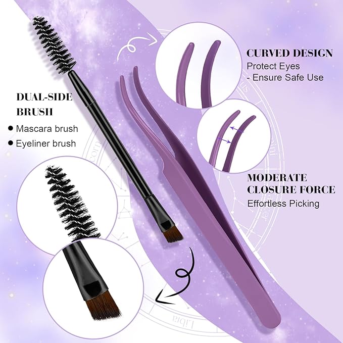 B&Q Wispy Lash Clusters Kit B20, DIY Lash Extension Kit 156PCS Eyelash Extension Kit, Soft Natural Lash Clusters 8-18MIX D Curl Lash cluster, Thin Black Band Cluster Eyelash Extensions (B20 Set)