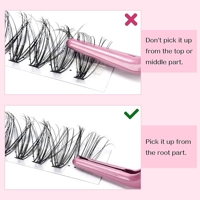 280 Pcs Individual Lashes 30D-C-0.07-12 Cluster Lashes C D Curl Wispy Lashes Bottom Lashes DIY Lashes At Home（30D-C-0.07-12）