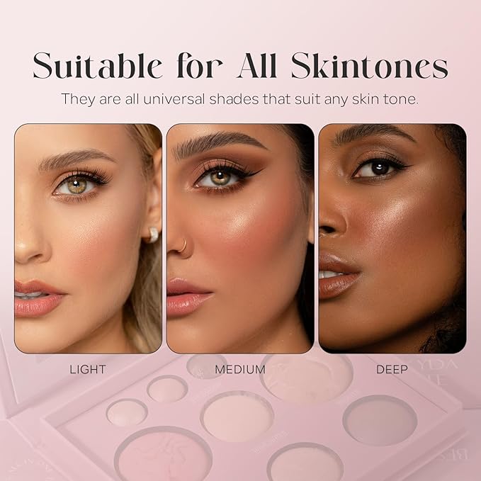 10 Color The Best of the Baked Makeup Palette, Full Size 4-in-1 Baked Powder Palette with Blush, Highlighters, Bronzer and 4 Eyeshadows, Travel-Friendly Compact, Highly Pigmented, Long Lasting