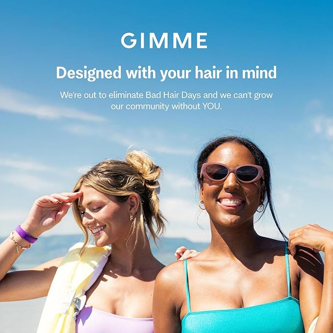 Gimme Beauty Chill Curl Heatless Flex Rods - Gentle & Bendable Hair Rods for Overnight Curls - Bouncy Waves with a Frizz-Free Finish - Snap Closure for Secure Hold - Thick Hair, 4 Count